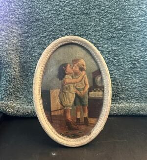Victorian Portrait Cameo Creation Collection with Leather Frame